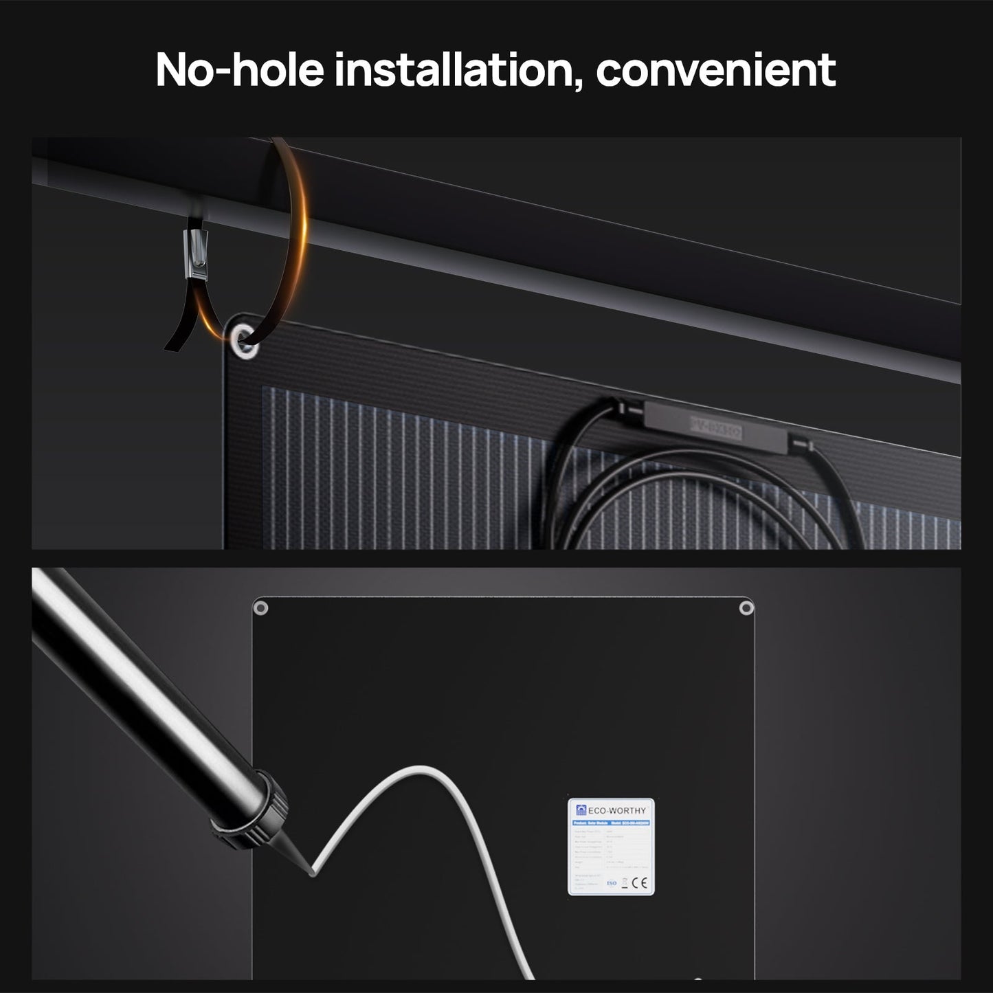 ECO-WORTHY 200W Flexible HJT Solar Panels 18V ETFE 18BB - Solar panel - ECO-WORTHY