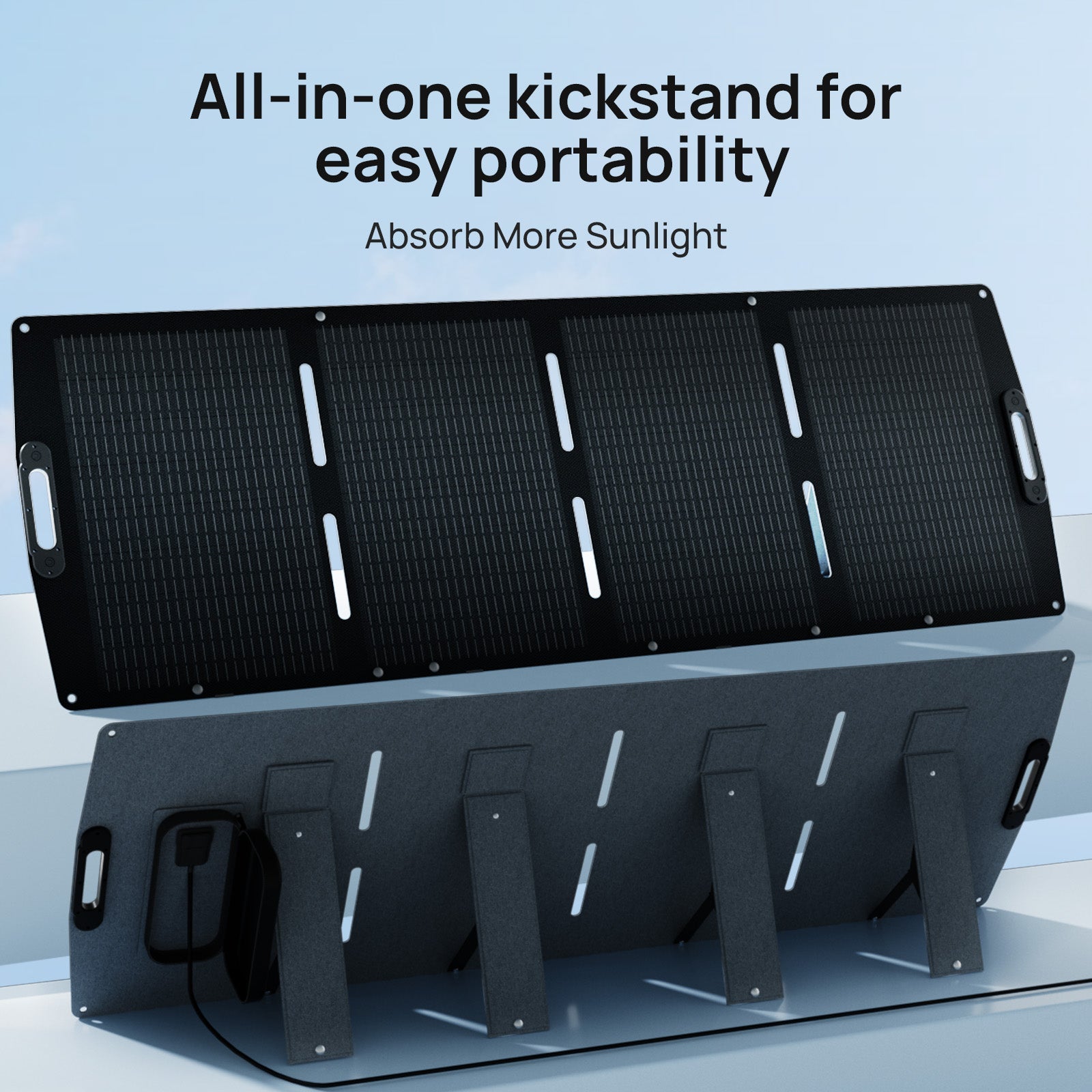 ECO - WORTHY 200W Portable Solar Panel for Outdoor Camping RV - Solar panel - ECO - WORTHY