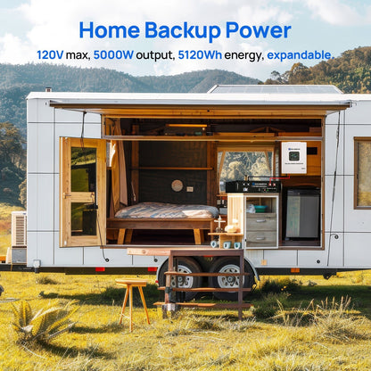 ECO - WORTHY 20.48KWh/30.72KWh Home Backup Power With 48V 100Ah LiFePO4 And 10000W 48V Off - Grid Inverter - ECO - WORTHY