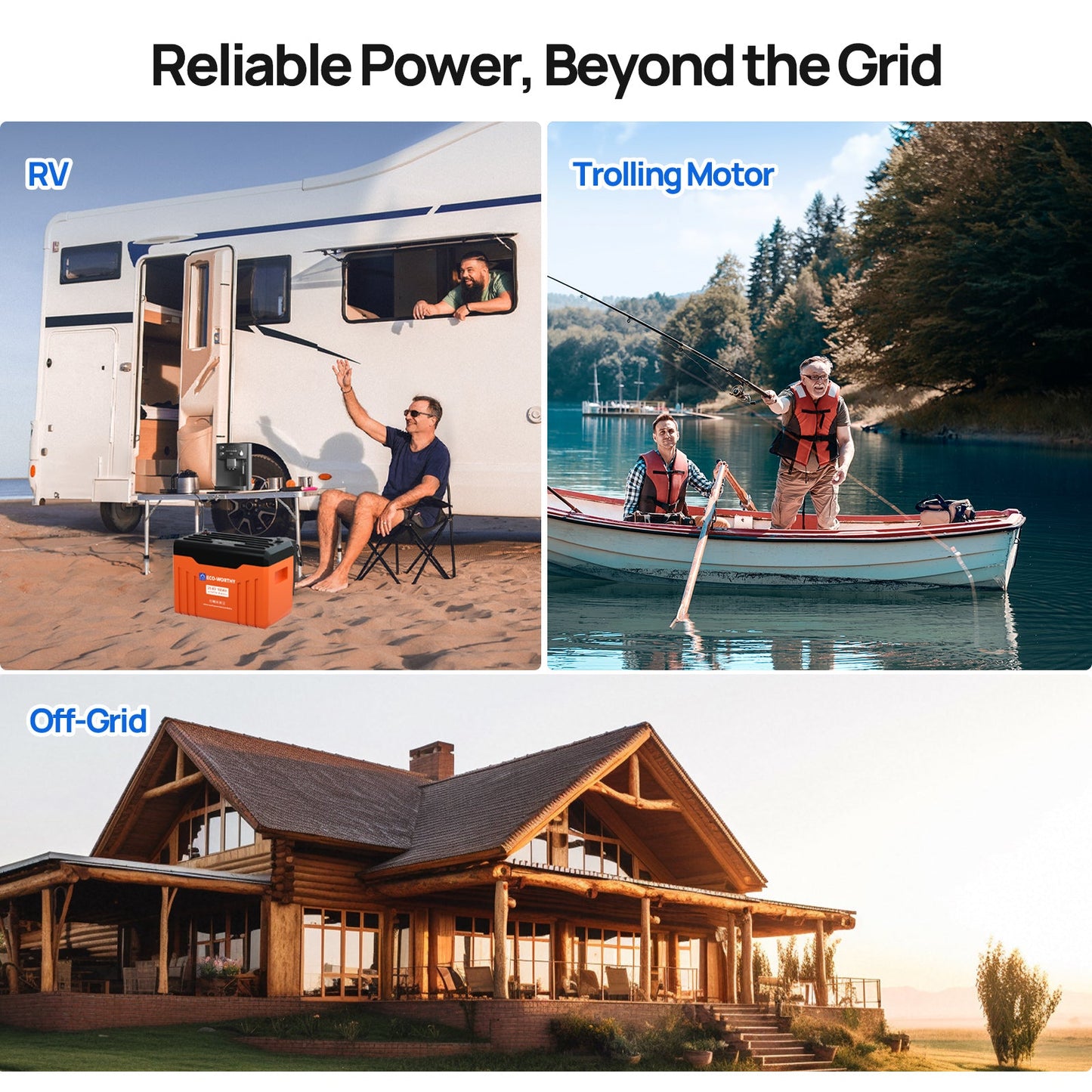 ECO-WORTHY 24V 100Ah Bluetooth Lithium Battery with BMS - lithium battery