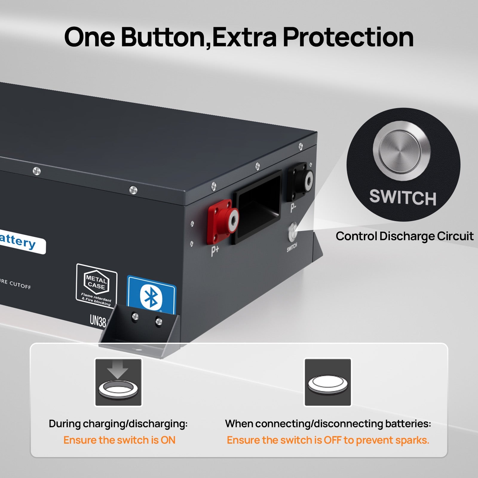 ECO-WORTHY 24V 100Ah Metal Case LiFePO4 Lithium Battery Bluetooth Low-Temp Protection - lithium battery - ECO-WORTHY