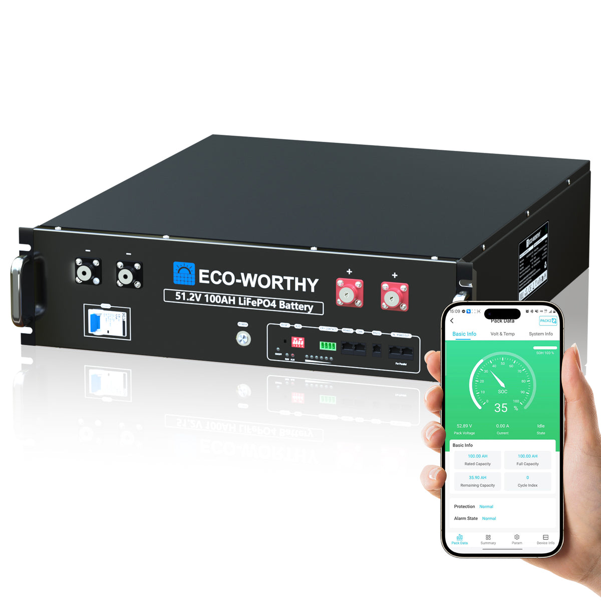 Server Rack Battery Portable 48v (51.2v) 100ah Server Rack Batteries – ECO-WORTHY