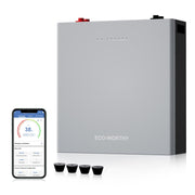 ECO-WORTHY WALLBANK S100 48V 100AH Wall-Mount Lithium Battery| Bluetooth & WiFi | 10 Years Warranty
