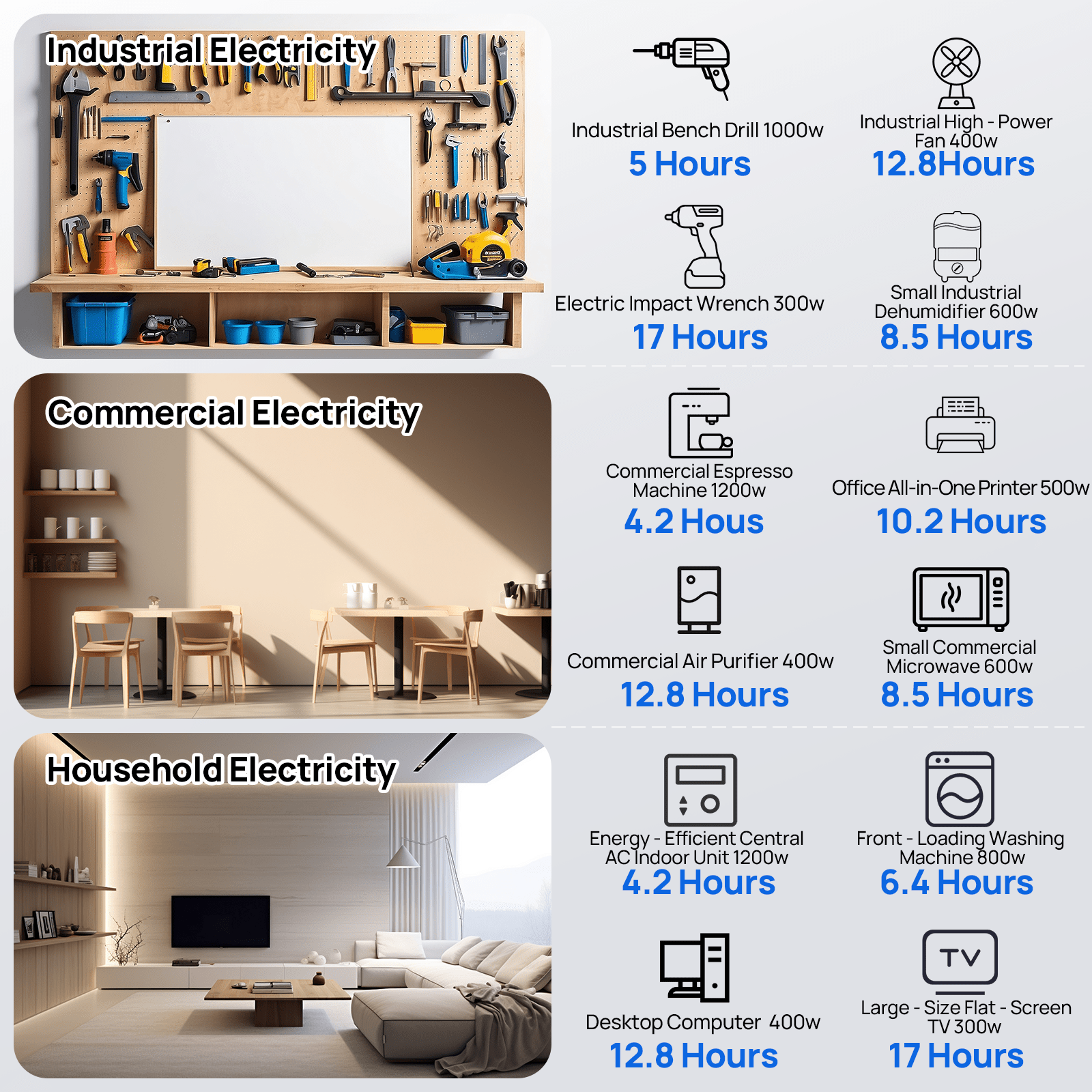 ECO - WORTHY 5.12KWh Home Backup Power With 48V 100Ah LiFePO4 And 3500W 48V Off - Grid Inverter - charge inverter - ECO - WORTHY