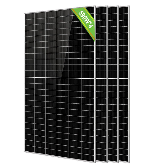 ECO - WORTHY 590W Bifacial N - Type Solar Panels - Solar panel - ECO - WORTHY