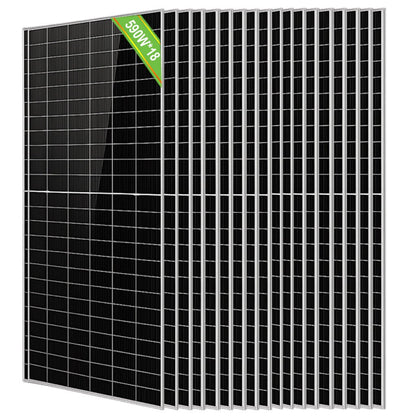 ECO - WORTHY 590W Bifacial N - Type Solar Panels - Solar panel - ECO - WORTHY