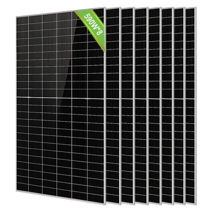 ECO - WORTHY 590W Bifacial N - Type Solar Panels - Solar panel - ECO - WORTHY