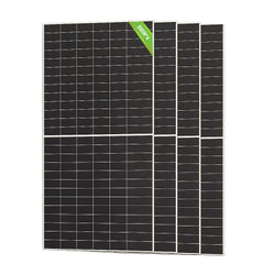 Eco-Worthy 590W Solar Panels N-Type Bifacial Half-cut Solar Panel Monocrystalline 23.23% High Conversion Efficiency for Homes Roof Top RV Boat