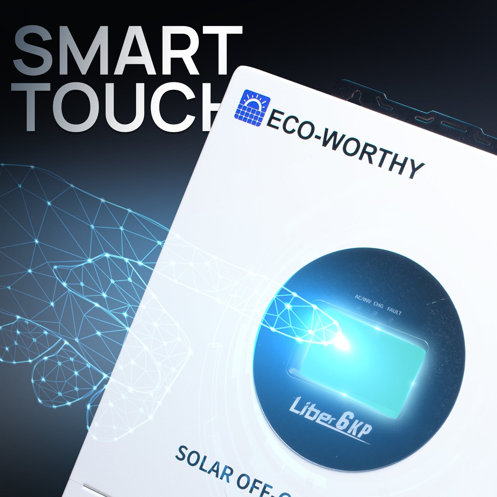 Eco-Worthy 6KW V2 Solar Off-grid Split-phase AIO Inverter, 48Vdc to 120Vac/240Vac, 9kW@500V PV Input - charge inverter - ECO-WORTHY