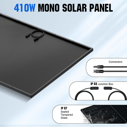ECO - WORTHY Complete Off - Grid Solar Panel Kit | 2*5KW 120V/240V Output | 20.48kWh/30.72kWh Lithium Battery | 7380Watt /9840Watts of Solar Panels - kits - ECO - WORTHY