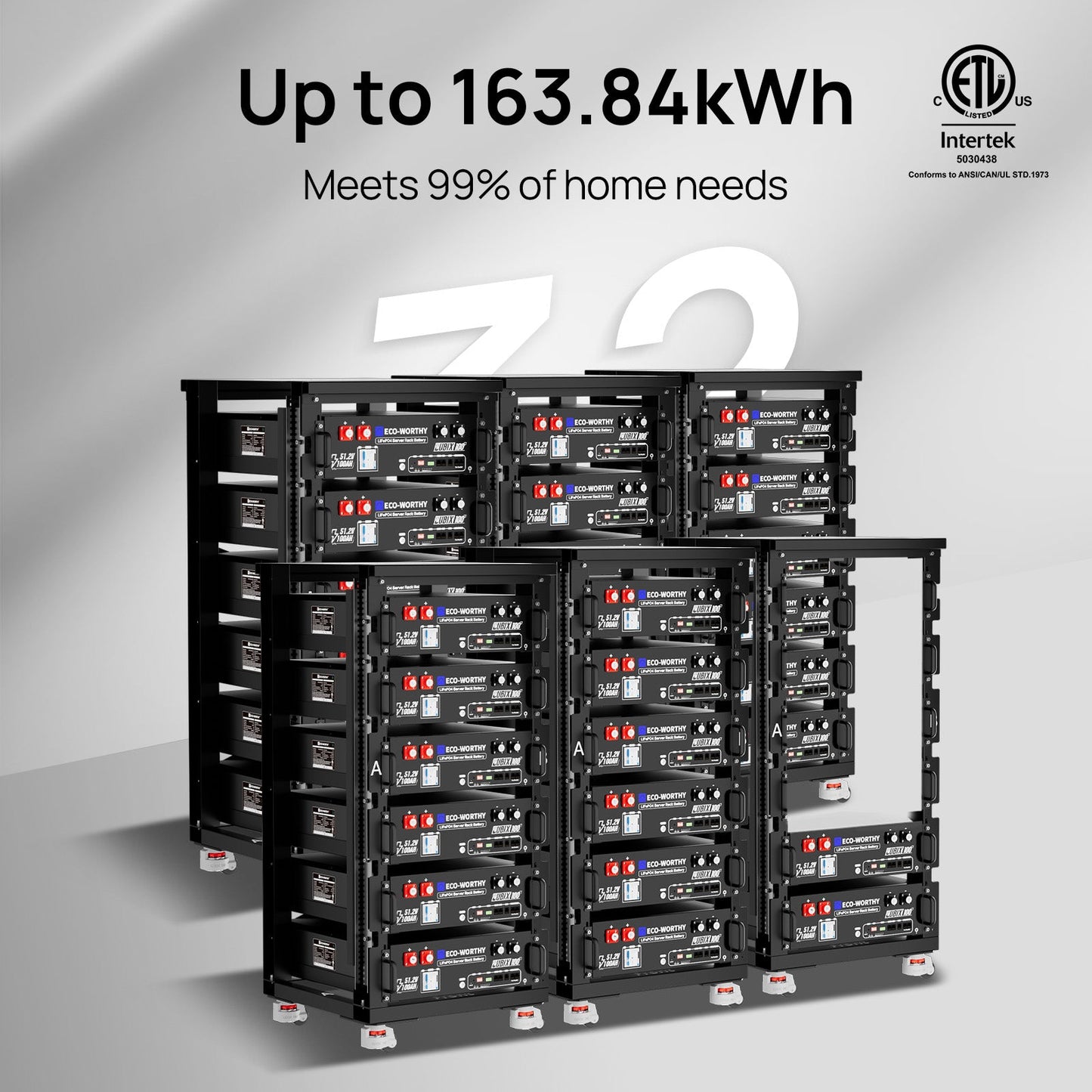 ECO - WORTHY Complete Off - Grid Solar Power System 10000W 120/240V - kits - ECO - WORTHY