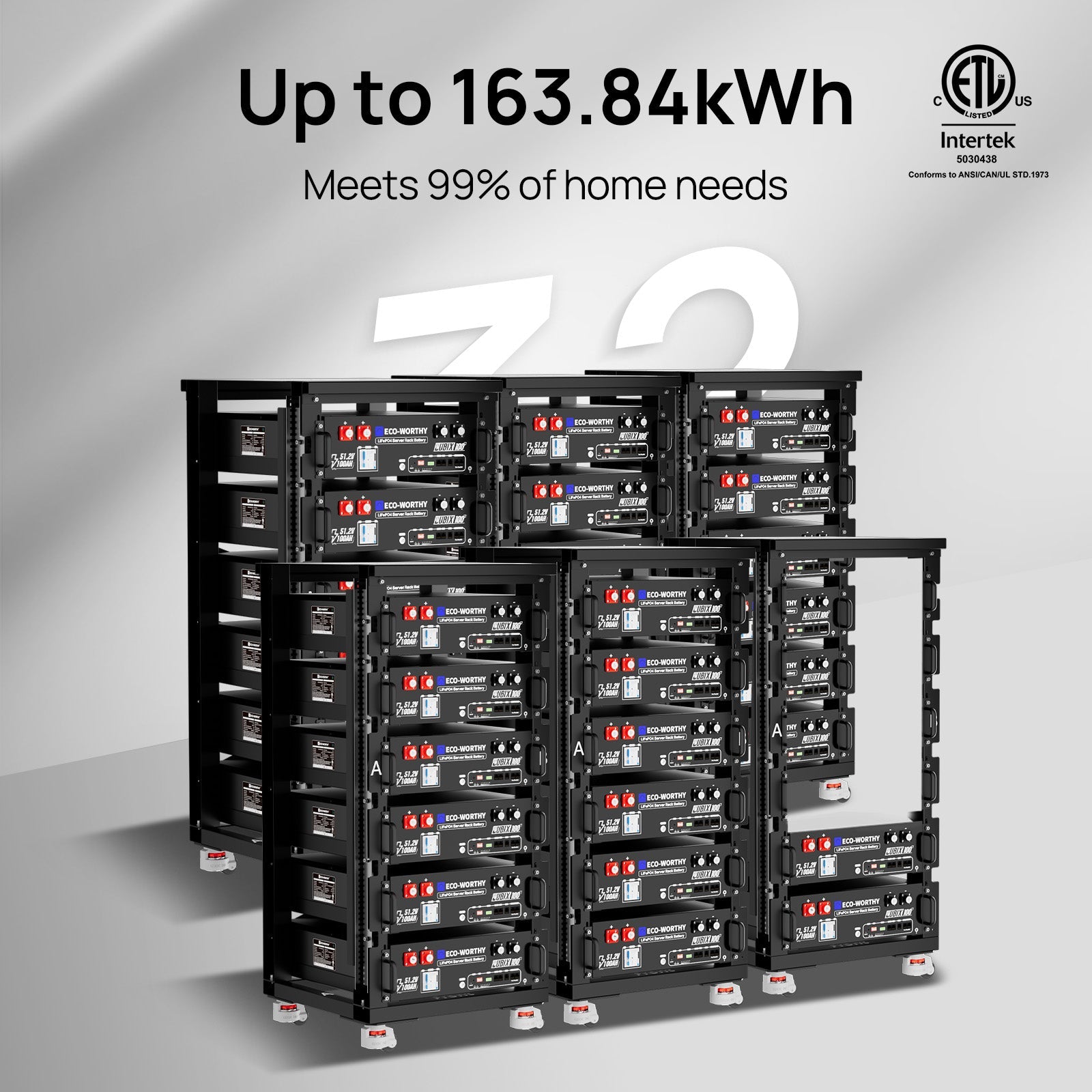 ECO - WORTHY Complete Off - Grid Solar Power System 10000W 120/240V - kits - ECO - WORTHY