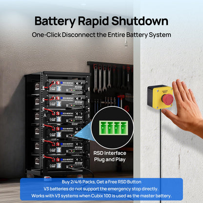 Eco - Worthy Cubix100 48V 100Ah Server Rack Battery | Bluetooth & WiFi | 10 Years Warranty | UL9540 | UL1973 | UL9540A | CEC Listed - lithium battery - ECO - WORTHY