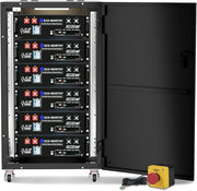 ECO-WORTHY Cubix100 48V 600AH (6Pack 48V 100AH) Lithium Lifepo4 Battery With RACK6 V3 Server Rack Battery Cabinet