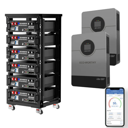 Eco-worthy Home Backup Power Bundle with 48V 100ah Battery and 10kW Inverter - ECO-WORTHY