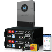ECO-WORTHY Home Backup Power Bundle with 48V 100ah Battery and 10kW Inverter