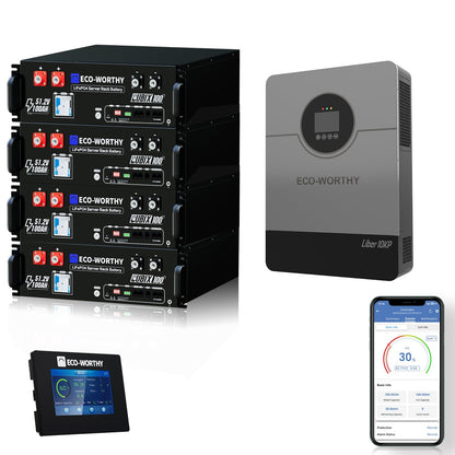 Eco-worthy Home Backup Power Bundle with 48V 100ah Battery and 10kW Inverter - ECO-WORTHY
