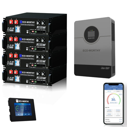 Eco-worthy Home Backup Power Bundle with 48V 100ah Battery and 10kW Inverter - ECO-WORTHY