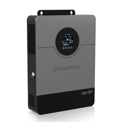 ECO-WORTHY Liber 10KP Split-phase AIO Solar Inverter | 48Vdc to 120Vac/240Vac | 10000W@500V PV Input | UL 1741 - charge inverter - ECO-WORTHY