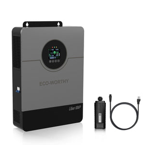 ECO-WORTHY Liber 10KP Split-phase AIO Solar Inverter | 48Vdc to 120Vac/240Vac | 10000W@500V PV Input | UL 1741