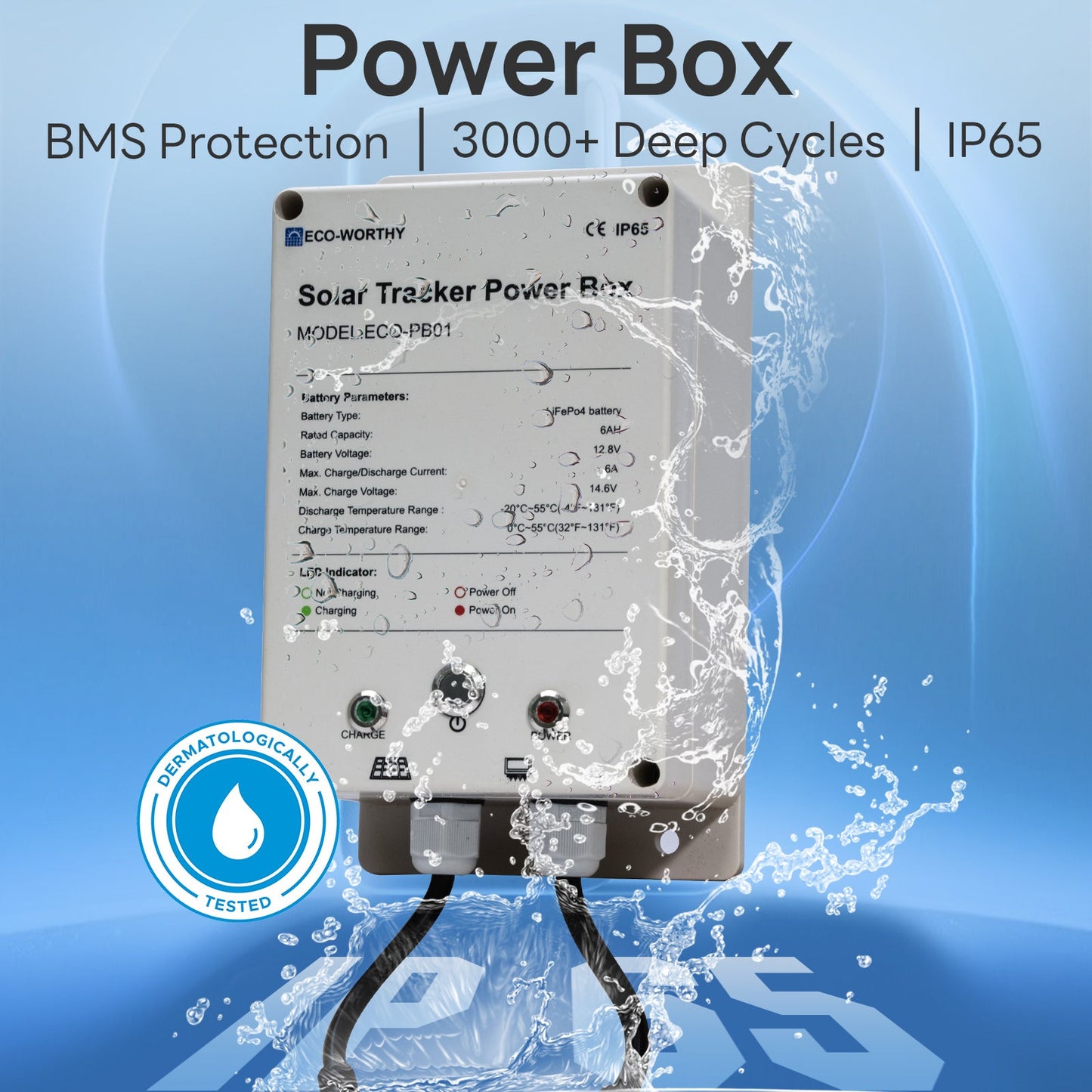 Eco - worthy Power box for Solar tracker - Mounting brackets - ECO - WORTHY