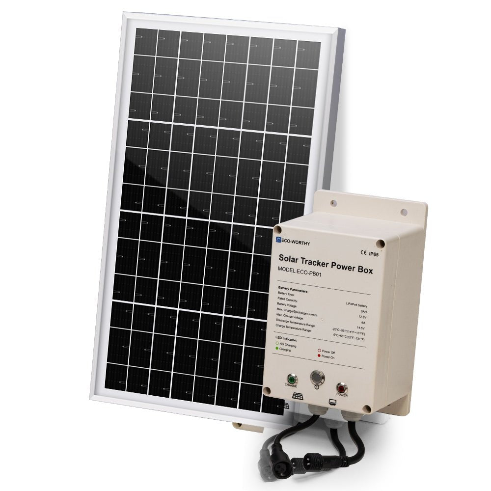 Eco - worthy Power box for Solar tracker - Mounting brackets - ECO - WORTHY