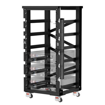 ECO-WORTHY RACK6 V2 I 6-Layer Rack With 600A Busbar| For Server Rack Battery All Versions - lithium battery - ECO-WORTHY
