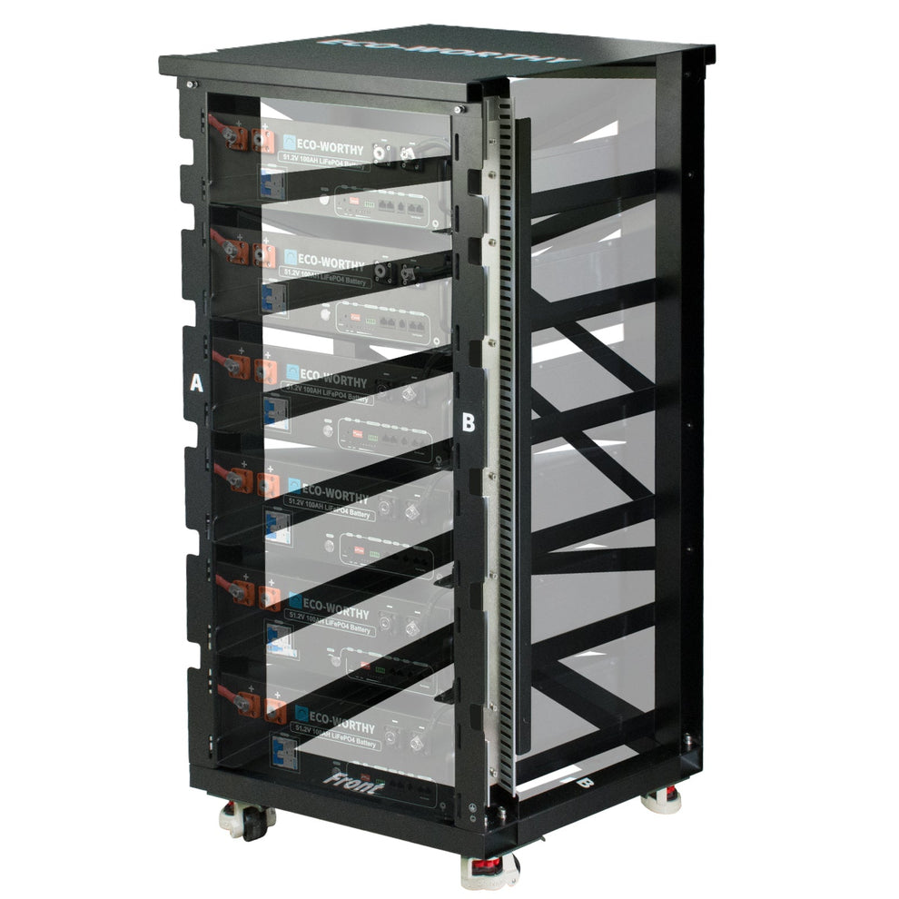 Server Rackbus Bar ECO-WORTHY RACK6 V2 6-Layer Rack with 600A Busbar System