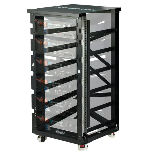 ECO - WORTHY RACK6 V2 I 6 - Layer Rack With 600A Busbar| For Server Rack Battery All Versions - lithium battery - ECO - WORTHY