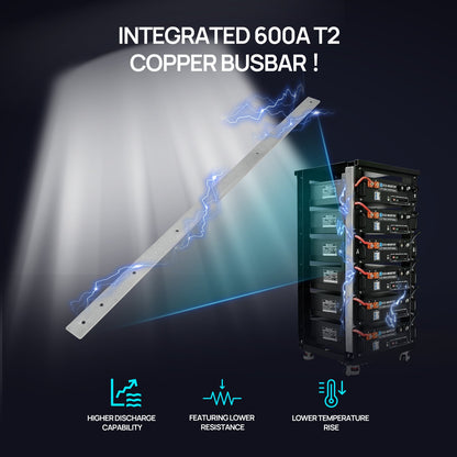 ECO - WORTHY RACK6 V2 I 6 - Layer Rack With 600A Busbar| For Server Rack Battery All Versions - lithium battery - ECO - WORTHY