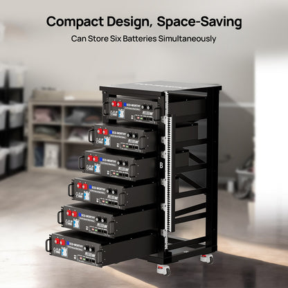ECO-WORTHY RACK6 V2.1 I 6-Layer Rack With 600A Busbar| For Server Rack Battery All Versions - lithium battery - ECO-WORTHY