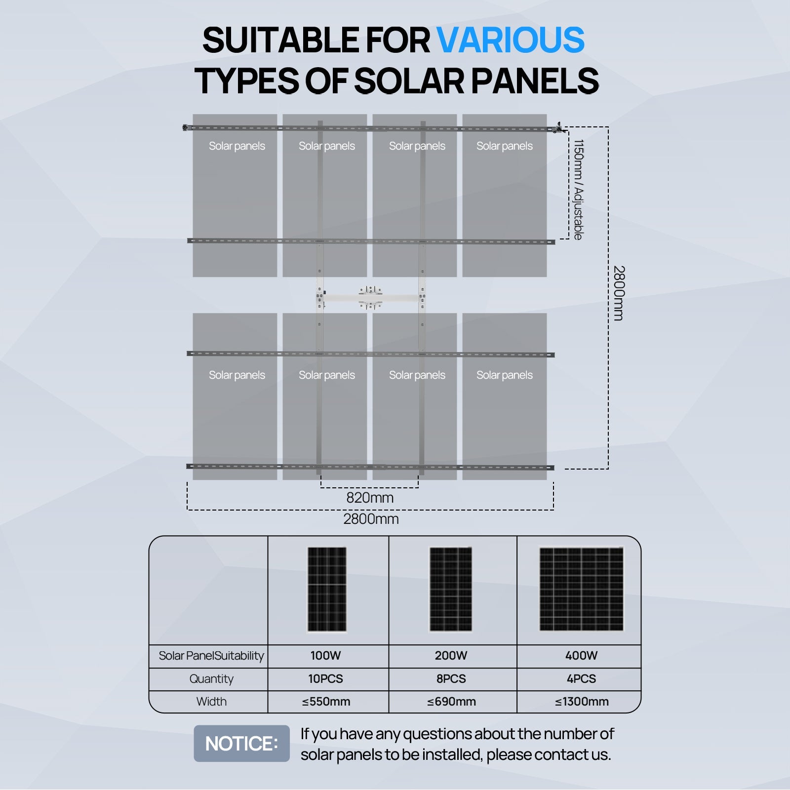 ECO - WORTHY Solar Panel Dual Axis Tracking System (Expanded Version Increase 40% Power) with Tracker Controller - Mounting brackets - ECO - WORTHY