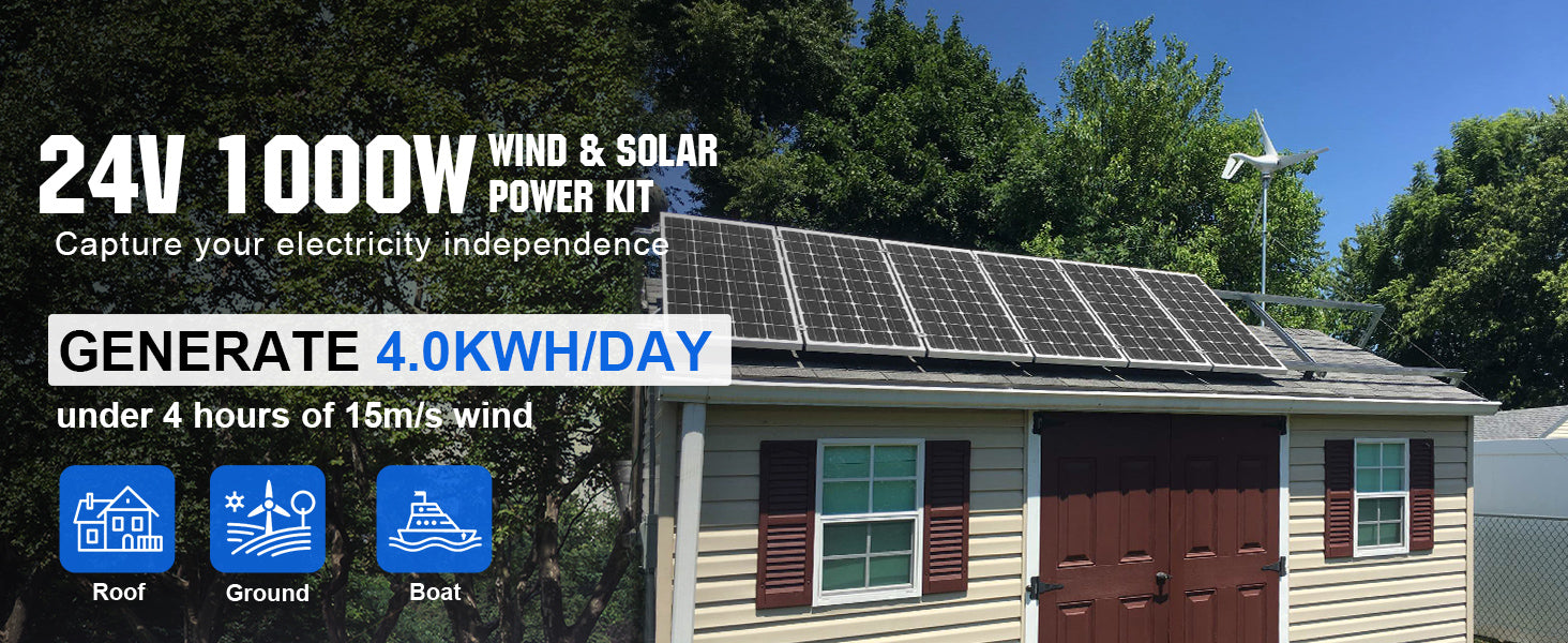 Hybrid Solar & Wind Kit for the Home
