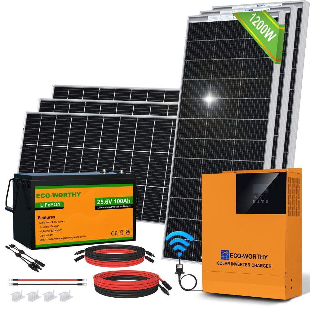 Solar panel set 10 panels 4000W - 5x600W inverter - PV distributor -  Wallbox Discounter