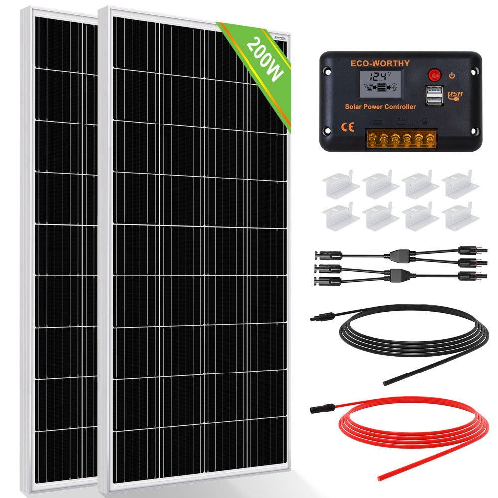 ecoworthy_12V_200W_solar_panel_kit_1