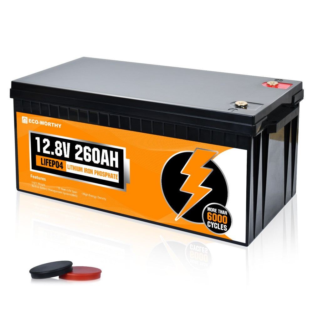 LiFePO4 12V 260Ah Lithium Iron Phosphate Battery