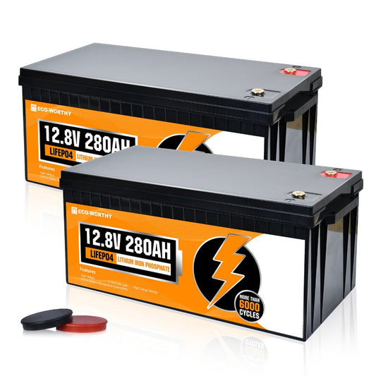 ECO-WORTHY 12V 50Ah LiFePO4 Batterie Lithium - CONSOMMABLES - Nozzler