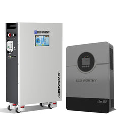 Eco-Worthy 10kW Home Backup Solar Power Bundle | PowerMega 314 51.2V 314Ah Battery and 48V 10000w Off Grid Inverter