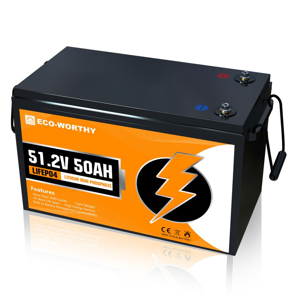  LEAHY Lifepo4 Battery Solar Storage Battery Smart Lithium  Battery Lifepo4 48v 50ah Powerwall with Built-in Inverter (Color : 5kwh) :  Tools & Home Improvement