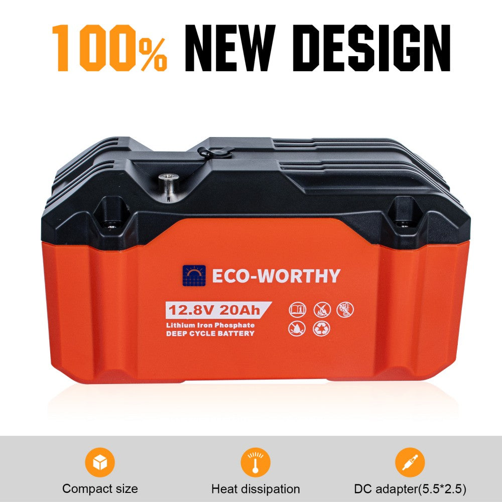 New design LifePO4 12.8V 20Ah Lithium Iron Phosphate Battery