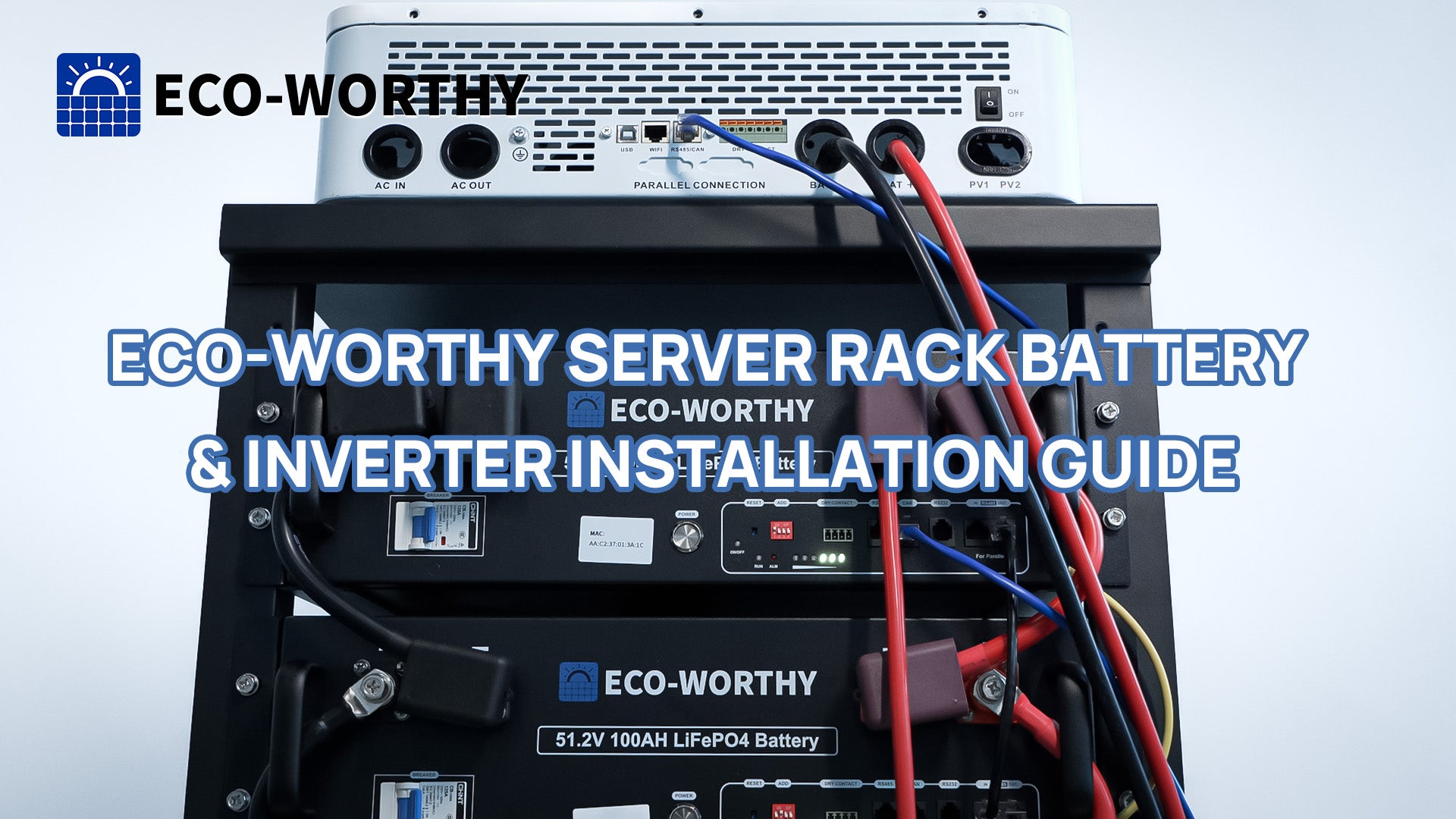 ECO-WORTHY 5.12kWh 51.2V Server Rack Battery Overview