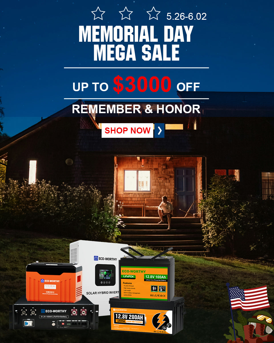Spring into Savings! Upgrade your solar power with Eco Worthy’s best spring deals. Enjoy exclusive discounts on high-performance lithium batteries and solar kits. Go green, save more, and power your home or RV sustainably this season!