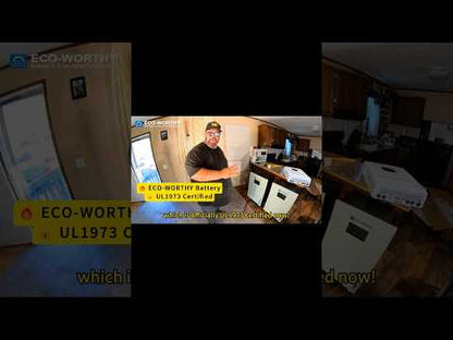 ECO-WORTHY 5kW Home Backup Solar Power Bundle | 51.2V 314Ah Battery and 48V 5000w Off Grid Inverter