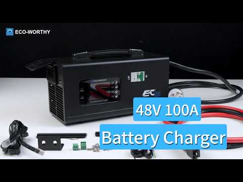 EC100 48V 100A Battery Charger | 5.78KW Max Output | Soft Start |120V 240V AC Input