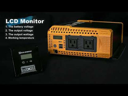 1100W Off Grid Pure Sine Wave Inverter 12V to 110V