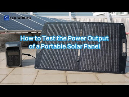 ECO-WORTHY 200W Portable Solar Panel for Outdoor Camping RV