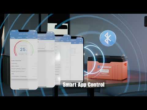 ECO-WORTHY 12V 300AH Lifepo4 Lithium Battery Bluetooth with SOC LEDs and Low Temp Protection