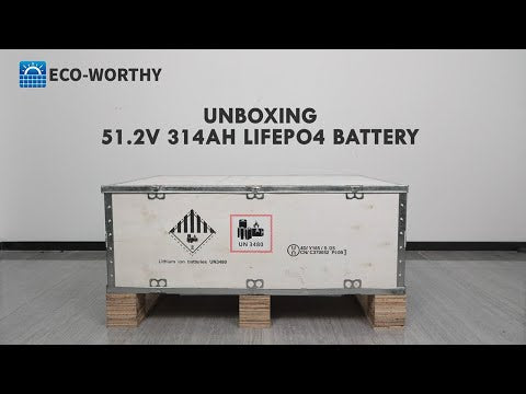 ECO-WORTHY 51.2V 314Ah LiFePO4 Battery| Solar Battery Backup for home