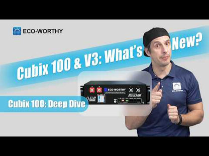 Eco-Worthy 48V 100Ah Server Rack Battery | Bluetooth & WiFi | 10 Years Warranty | UL9540 | UL1973 | UL9540A | CEC Listed