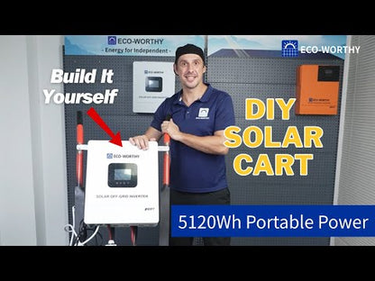 Off Grid Home Power Bundle | 5kW Inverter with 48V 100AH Server Rack Battery